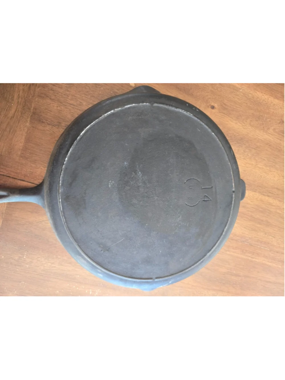 Vintage Lodge Egg Logo #14SK Skillet 15